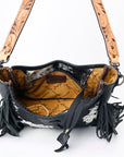 American Darling Hobo Hair On Genuine Leather Women Bag Western Handbag Purse
