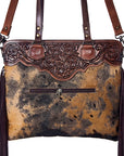 American Darling Cross Body I Hand Tooled Hair-On Genuine Leather Women Bag Western Handbag Purse