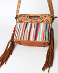 American Darling Clutch Hand Tooled Hair on Genuine Leather Western Women Bag Handbag Purse | Purses for Cute