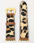 American Darling ADWAM102 Beautifully Hair-On Genuine American Leather I watch Strap Men and Women Unisex