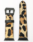 American Darling ADWAM104 Beautifully Hair-On Genuine American Leather I watch Strap Men and Women Unisex