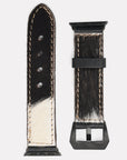 American Darling ADWAM106 Beautifully Hair-On Genuine American Leather I watch Strap Men and Women Unisex