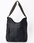 American Darling ADBG1122B Hobo Hobo Hand Tooled Hair-On Genuine Leather women bag western handbag purse