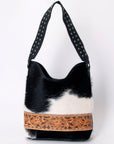 American Darling ADBG1122B Hobo Hobo Hand Tooled Hair-On Genuine Leather women bag western handbag purse