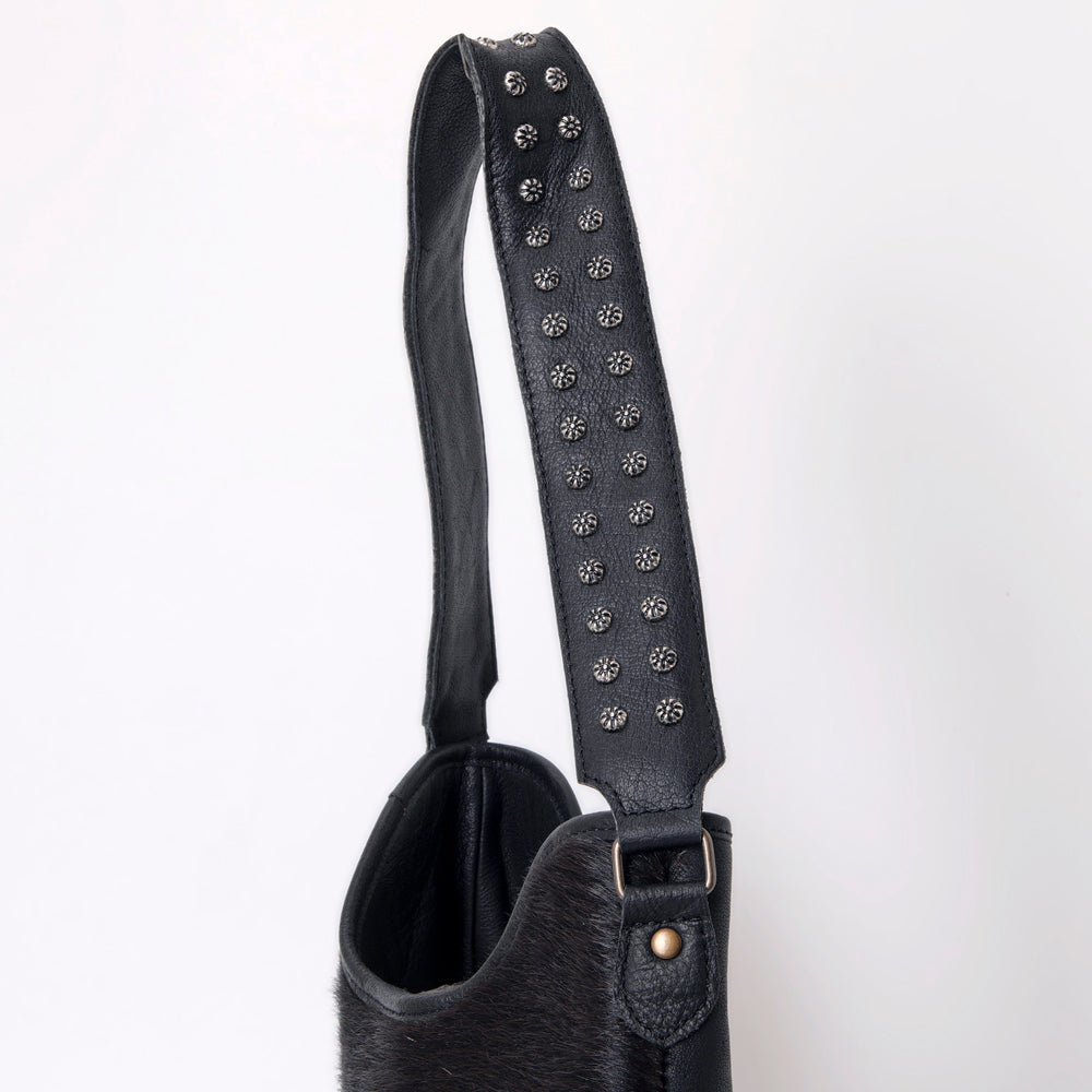 American Darling ADBG1122B Hobo Hand Tooled Hair-On Genuine Leather women bag western handbag purse