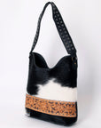American Darling ADBG1122B Hobo Hobo Hand Tooled Hair-On Genuine Leather women bag western handbag purse