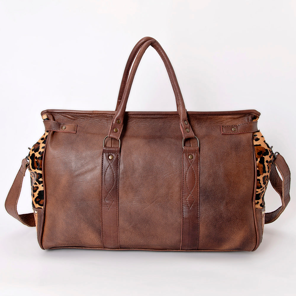 American Darling ADBG516 Duffel Hand Tooled Saddle Blanket Genuine Leather Women Bag Western Handbag Purse