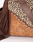 American Darling Duffel Hand Tooled Hair on Genuine Leather Western Women Bag | Handbag | Leather Duffle Bag | Weekend Bag | Travel Duffel Bags | Duffel Bag for Women | Leather Duffle Bag