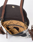 ADBGA332 American Darling Hand Tooled Hair On Genuine Leather Women Bag Western Handbag Purse