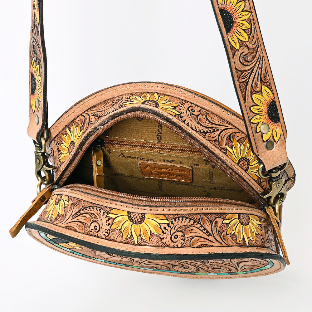 ADBGA334 American Darling Hand Tooled Genuine Leather Women Bag Western Handbag Purse