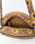ADBGA334 American Darling Hand Tooled Genuine Leather Women Bag Western Handbag Purse