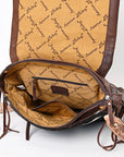 ADBGA337 American Darling Hand Tooled Hair On Genuine Leather Women Bag Western Handbag Purse