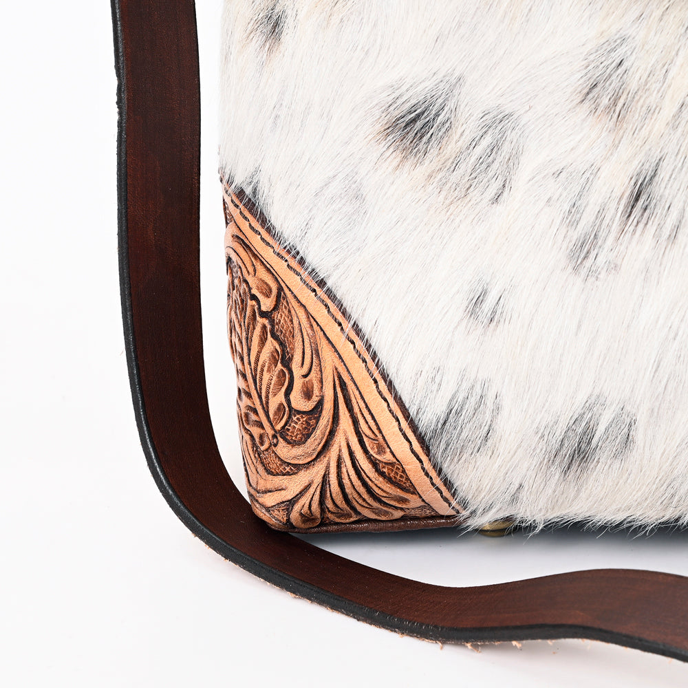 ADBGA338 American Darling Hand Tooled Hair On Genuine Leather Women Bag Western Handbag Purse