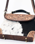 ADBGA338 American Darling Hand Tooled Hair On Genuine Leather Women Bag Western Handbag Purse