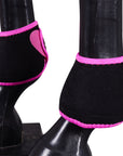 HILASON Bell Boots for Horses No Turn Protection Comfort & Durability Quick Wrap Hook and Loop Jumping Boots Sold in Pairs