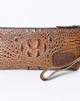 American Darling Crocodile Embossed Genuine Leather Women Bag Western Handbag Purse