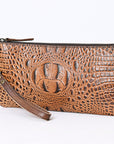American Darling Crocodile Embossed Genuine Leather Women Bag Western Handbag Purse