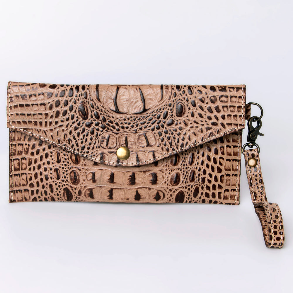 American Darling Crocodile Embossed Genuine Leather Women Bag Western Handbag Purse