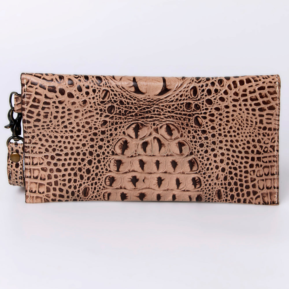 American Darling Crocodile Embossed Genuine Leather Women Bag Western Handbag Purse