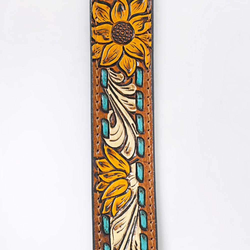 American Darling ADBLF204-L Beautifully Hand Tooled Genuine American Leather Belt Men and  Women