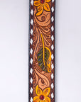 American Darling ADBLF211-L Beautifully Hand Tooled Genuine American Leather Belt Men and  Women