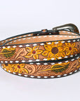 American Darling ADBLF211-L Beautifully Hand Tooled Genuine American Leather Belt Men and  Women