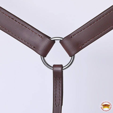 Hilason Western Horse Headstall Breast Collar Split Rein Biothane Leather