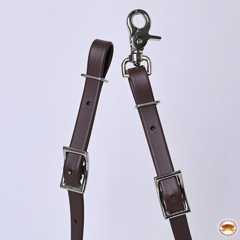 Hilason Western Horse Headstall Breast Collar Split Rein Biothane Leather