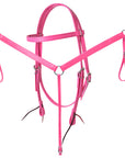 HILASON Western Horse Biothane Leather Headstall & Breast Collar Set