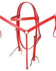 HILASON Western Horse Biothane Leather Headstall & Breast Collar Set