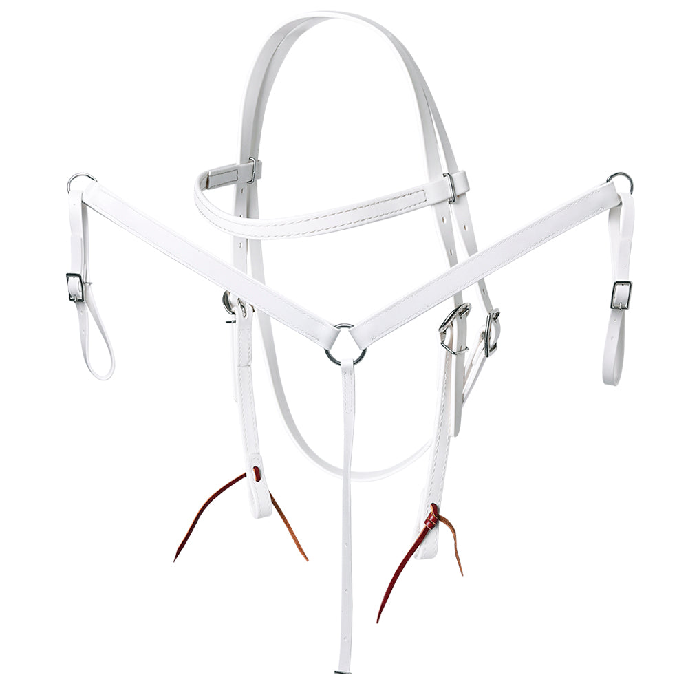 HILASON Western Horse Biothane Leather Headstall &amp; Breast Collar Set