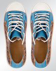 American Darling ADFT120 Hand tooled carved genuine leather trim lightweight shoe footwear slip on
