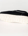 American Darling ADFT133BK1 Hand tooled carved genuine leather trim lightweight shoe footwear slip on