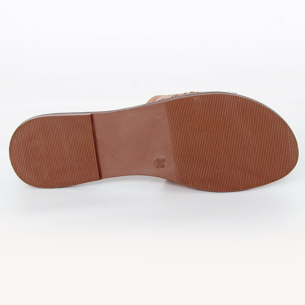American Darling ADFTE106 Hand tooled carved genuine leather sandal footwear flip flop