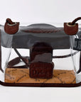 ADBG1129 American Darling Clear Bag Hand Tooled Genuine Leather women bag western handbag purse