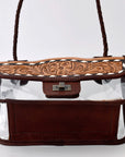 ADBG1129 American Darling Clear Bag Hand Tooled Genuine Leather women bag western handbag purse