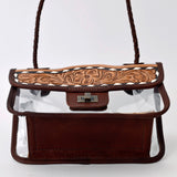 ADBG1129 American Darling Clear Bag Hand Tooled Genuine Leather women bag western handbag purse