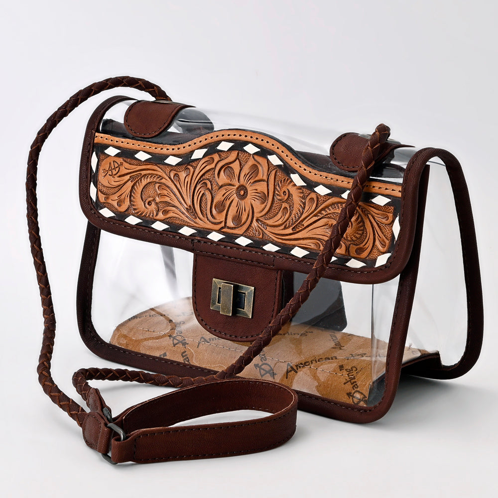 ADBG1129 American Darling Clear Bag Hand Tooled Genuine Leather women bag western handbag purse