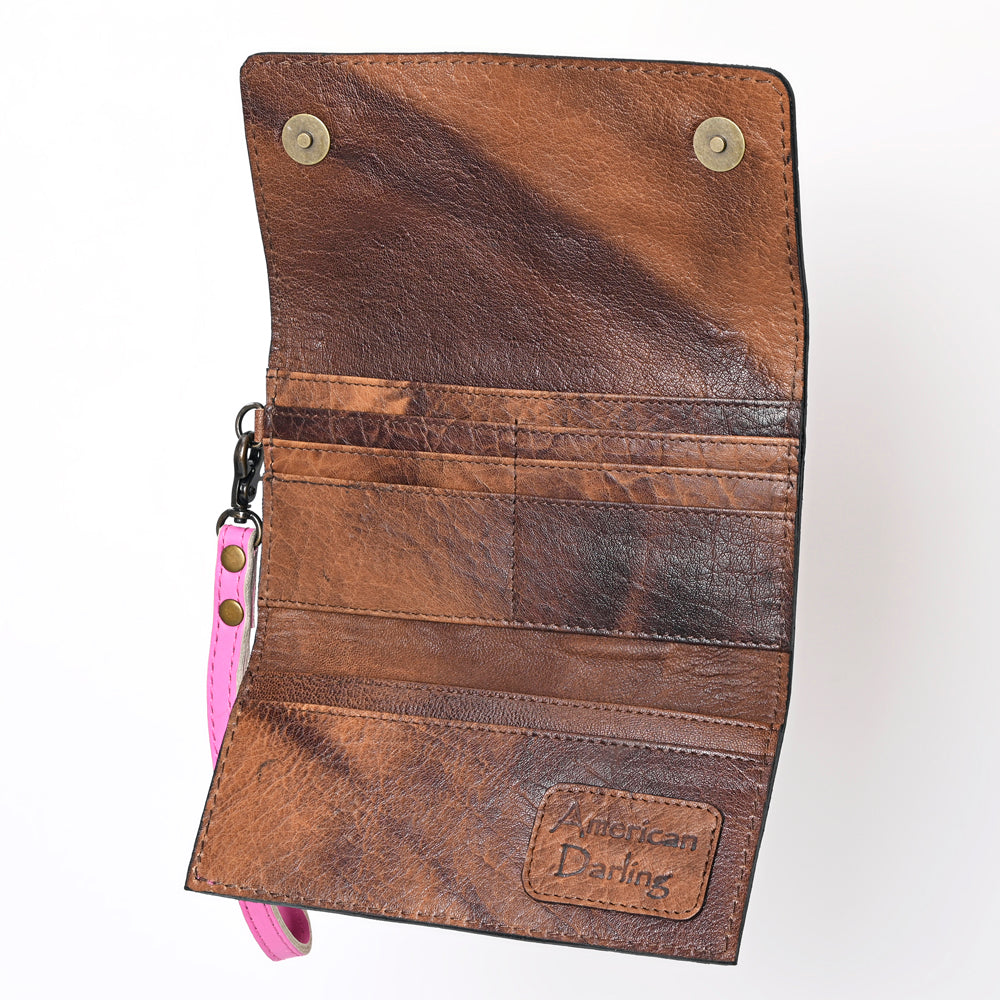 American Darling Clutch Hand Tooled Genuine Leather women bag western handbag purse