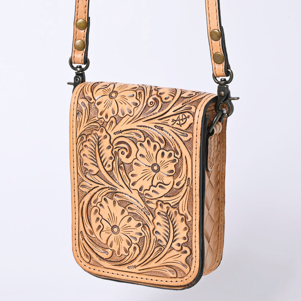 American Darling Cell Phone Holder Hand Tooled Genuine Leather women bag western handbag purse