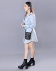 American Darling Cell Phone Holder Hand Tooled Genuine Leather women bag western handbag purse