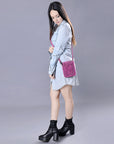 American Darling Cell Phone Holder Hand Tooled Genuine Leather women bag western handbag purse