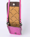 American Darling Cell Phone Holder Hand Tooled Genuine Leather women bag western handbag purse