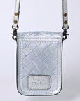 American Darling Cell Phone Holder Hand Tooled Genuine Leather women bag western handbag purse