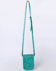 American Darling Cell Phone Holder Hand Tooled Genuine Leather women bag western handbag purse