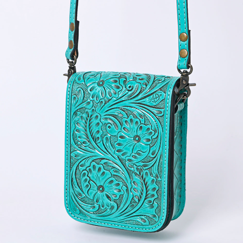 American Darling Cell Phone Holder Hand Tooled Genuine Leather women bag western handbag purse