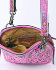 American Darling Cross Body Hand Tooled Genuine Leather women bag western handbag purse