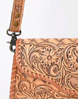 American Darling ADBG1137A Clutch Hand Tooled Genuine Leather women bag western handbag purse