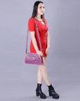 American Darling ADBG1137A Clutch Hand Tooled Genuine Leather women bag western handbag purse