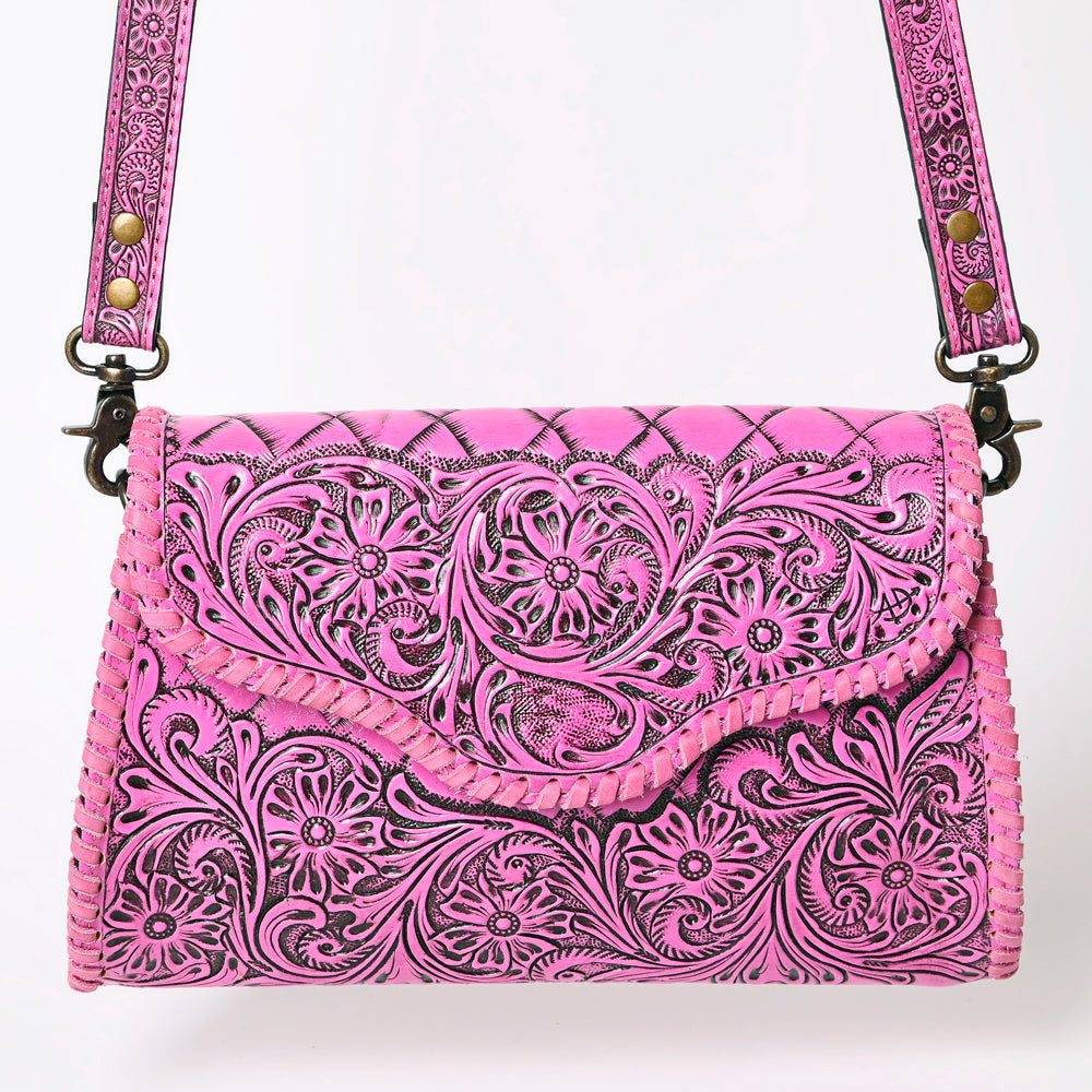 American Darling ADBG1137A Clutch Hand Tooled Genuine Leather women bag western handbag purse
